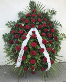 Wieniec średni - Róża czerwona cena warszawa kwiaciarnia