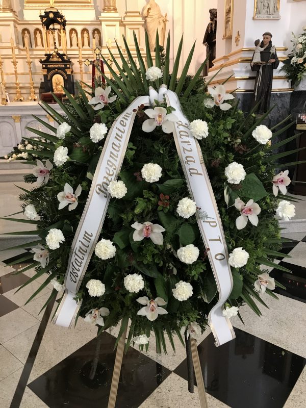 Półwieniec mały - Storczyk biały Gożdzik biały kwiaty na pogrzeb warszawa cena